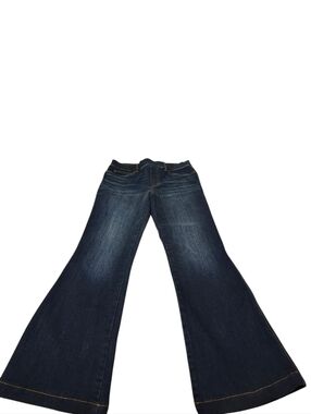 Spanx Women's Dark Blue Flared Jeans - 8